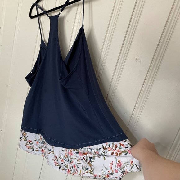 💚 Cosabella Spaghetti Strap Tank Navy Floral 3x - Picture 3 of 4